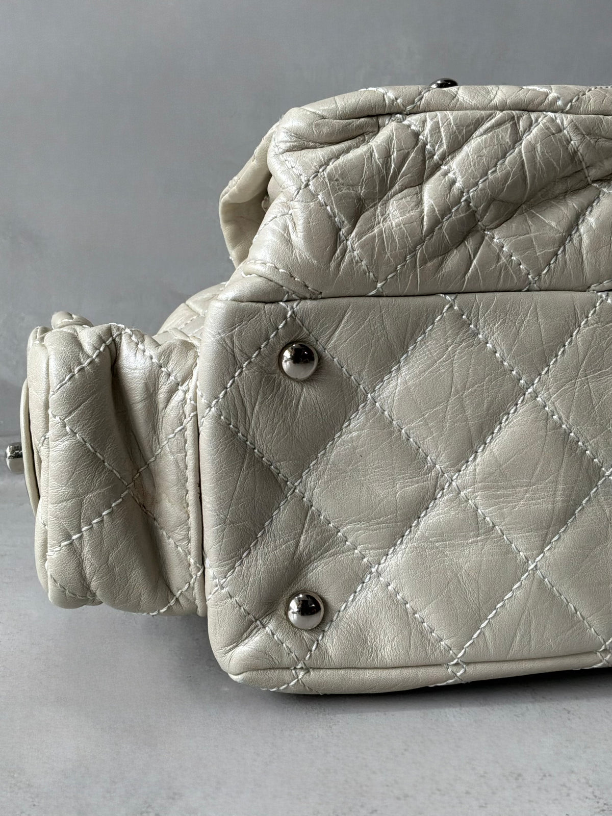 Rare Chanel Cambon Ligne Chain Reporter Lambskin Bag