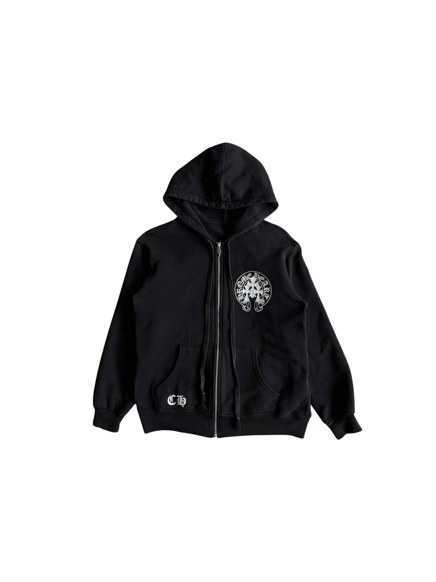 Chrome Hearts Cemetery Horseshoe Thermal Zip Hoodie