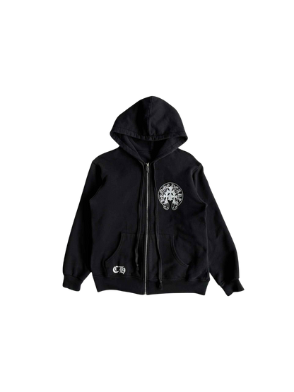 Chrome Hearts Cemetery Horseshoe Thermal Zip Hoodie