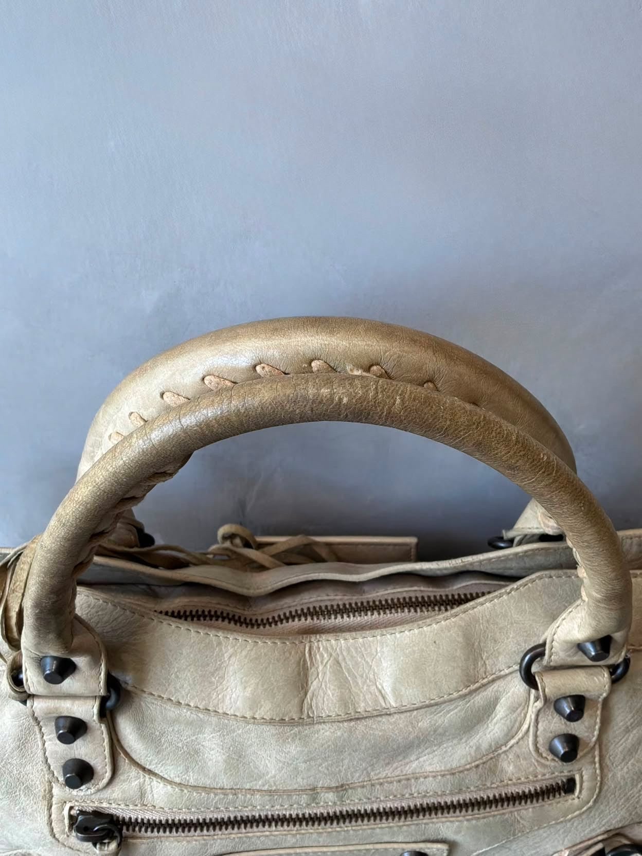Balenciaga Le First Cream Lambskim Bag