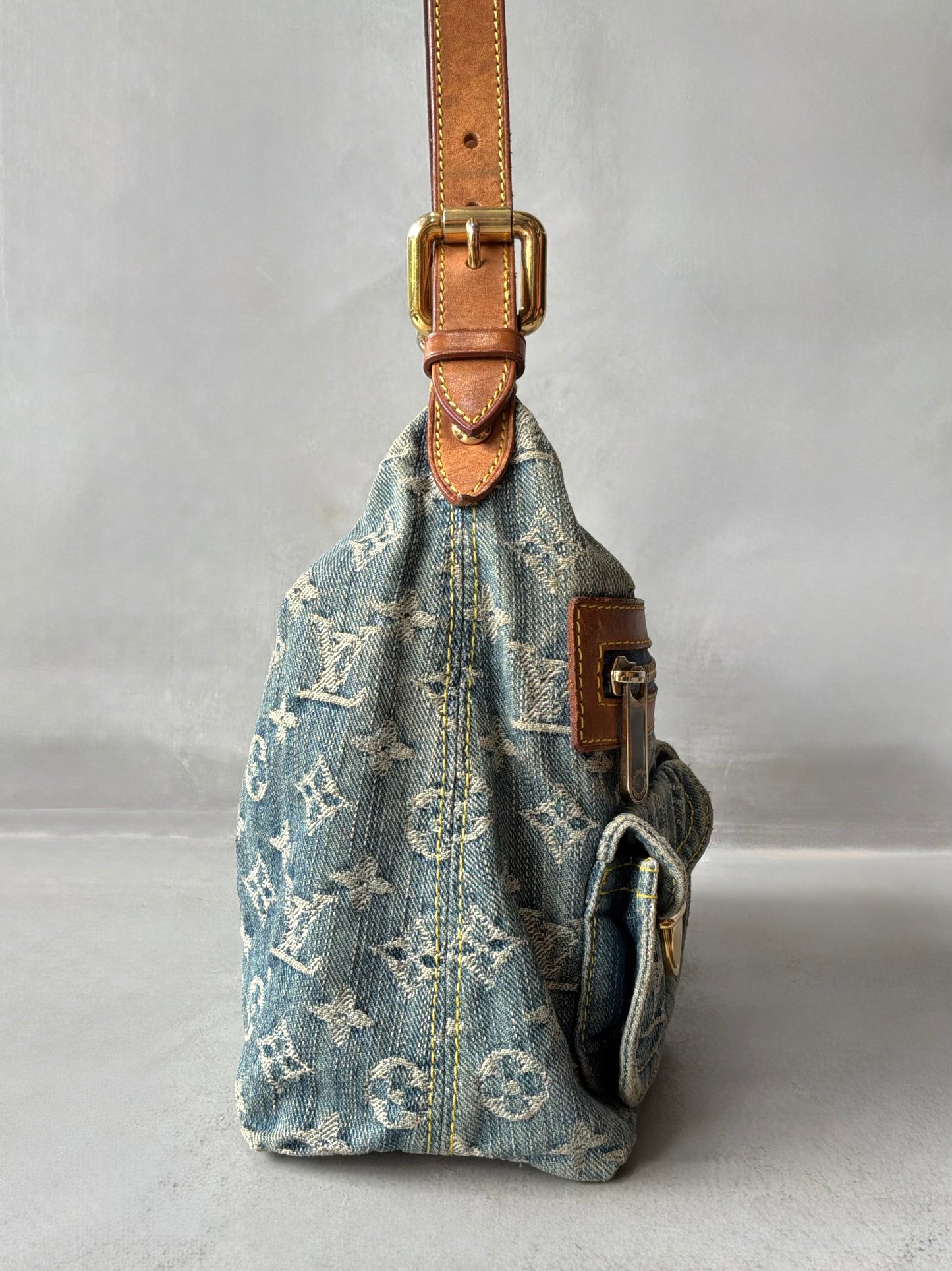 Louis Vuitton Denim Monogram PM Shoulder Bag
