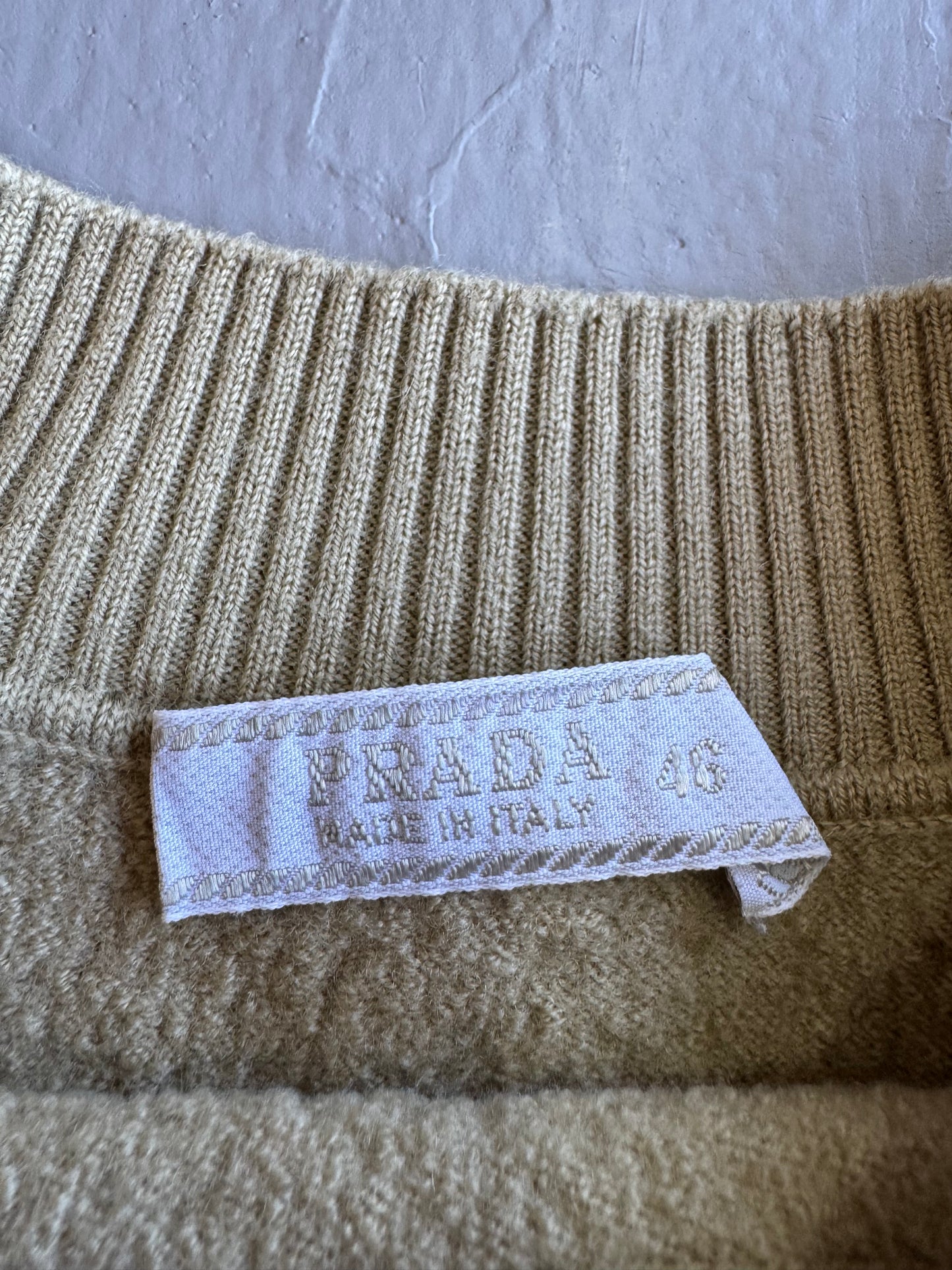 Prada Crop Knitted Top