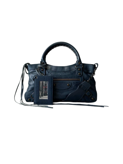 Balenciaga Le First Navy Lambskin Bag