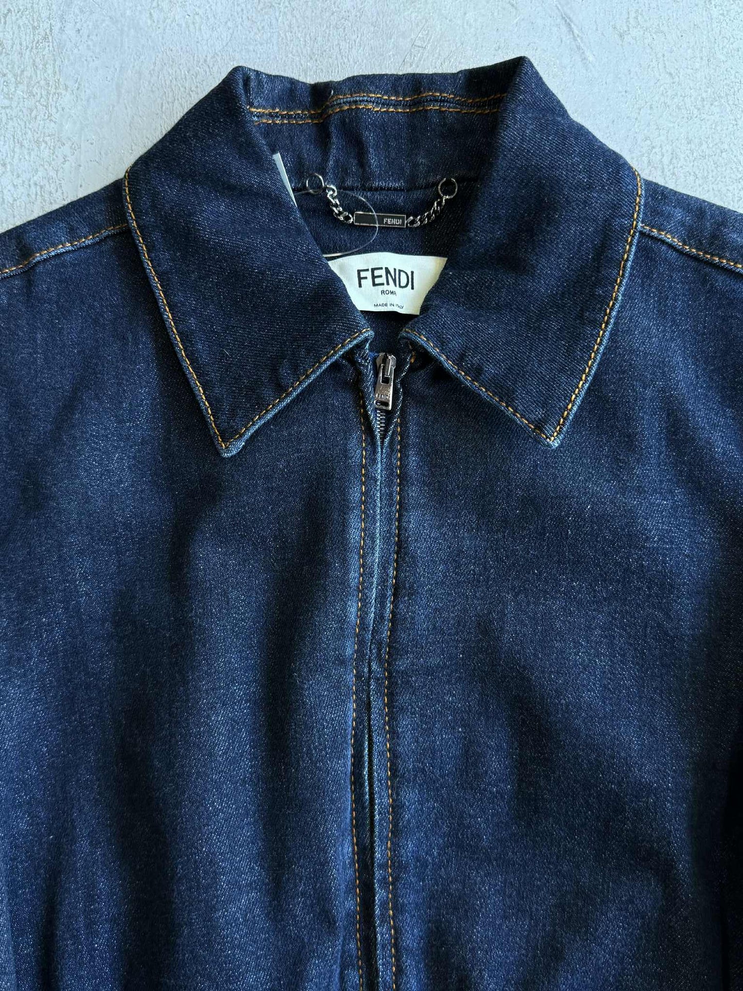 Fendi Cropped Denim Jacket