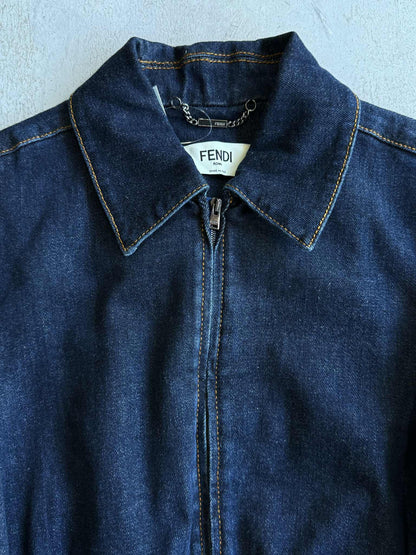 Fendi Cropped Denim Jacket