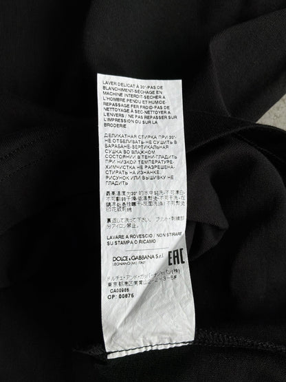 Dolce and Gabbana Spellout Black Tee