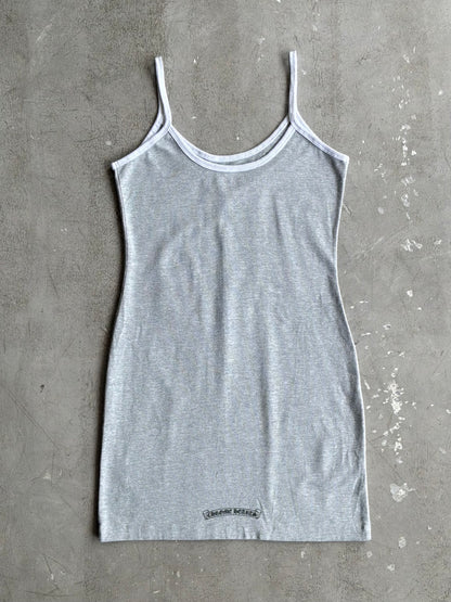 Chrome Hearts Three Logo Gray Mini Dress