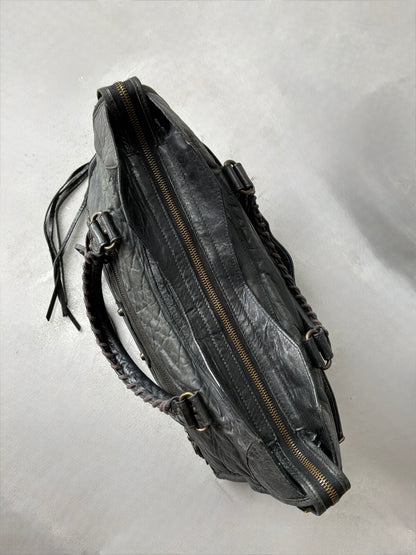 Balenciaga Classic City Black on Brass Lambskin Bag