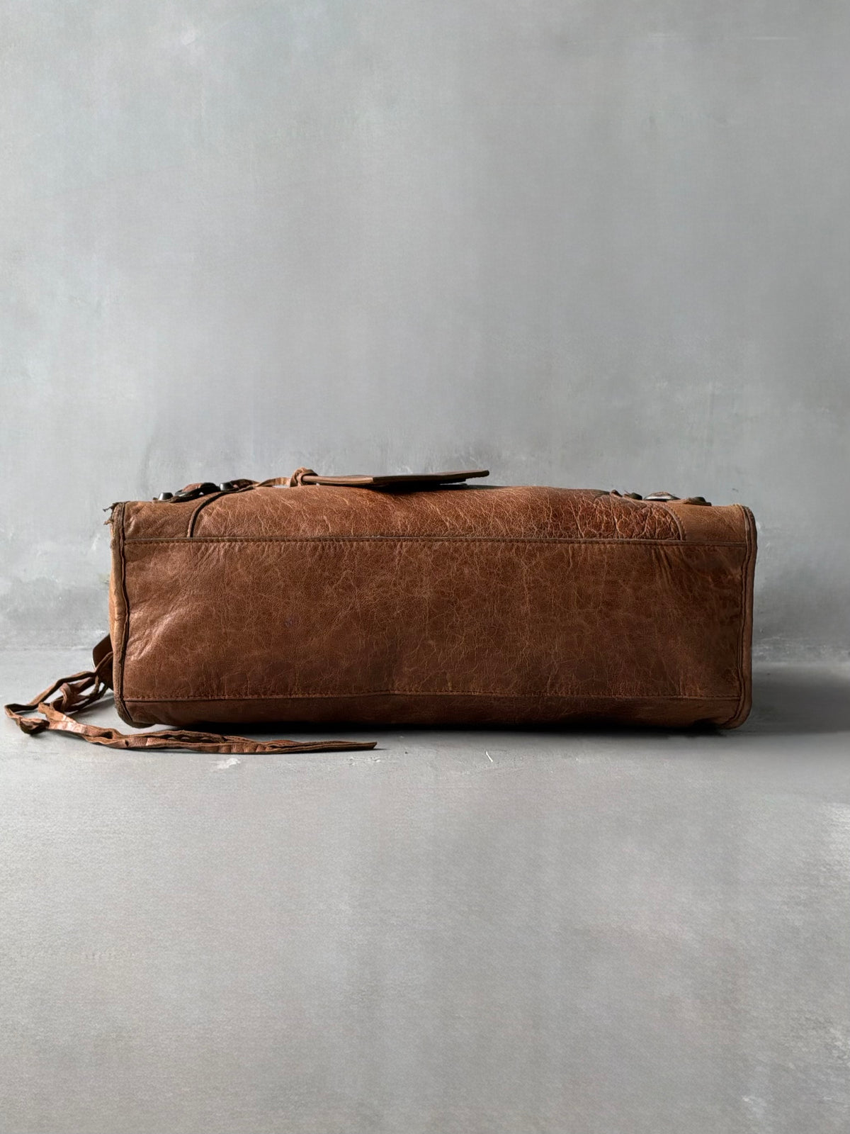Balenciaga Classic City Rust Brown on Brass Lambskin Bag