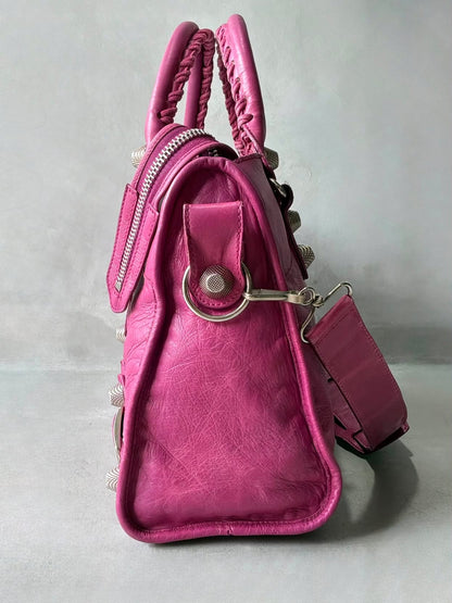 Balenciaga City Giant 21 Purple/Pink Lambskin Bag