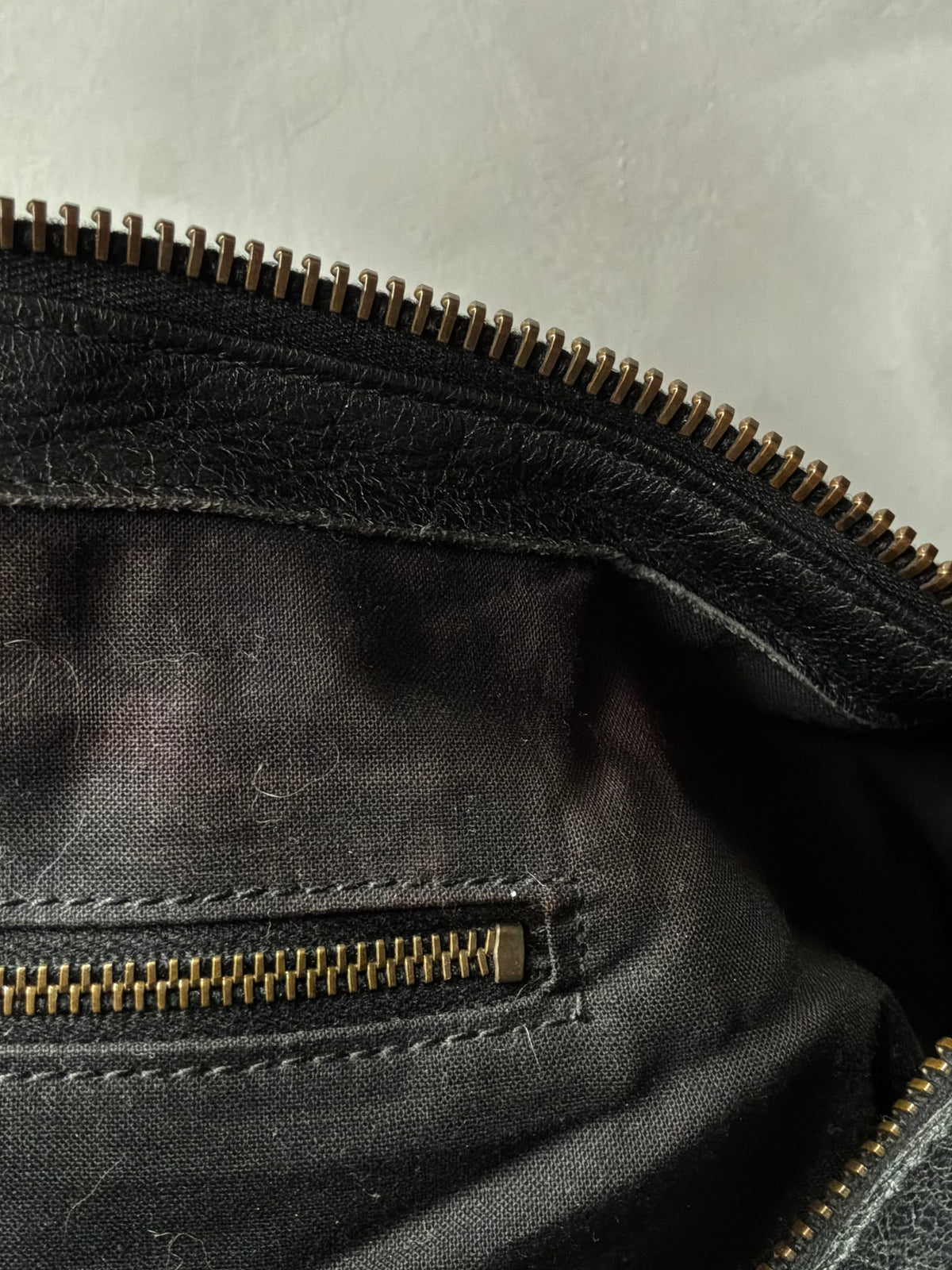 Balenciaga XL Weekender Black on Brass Lambskin Bag