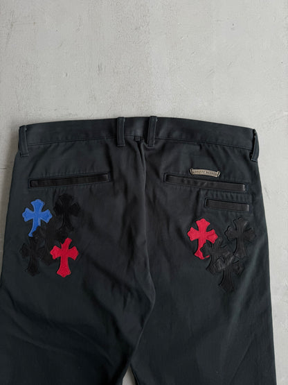Chrome Hearts Spiderman Cross Patches Chino Pants