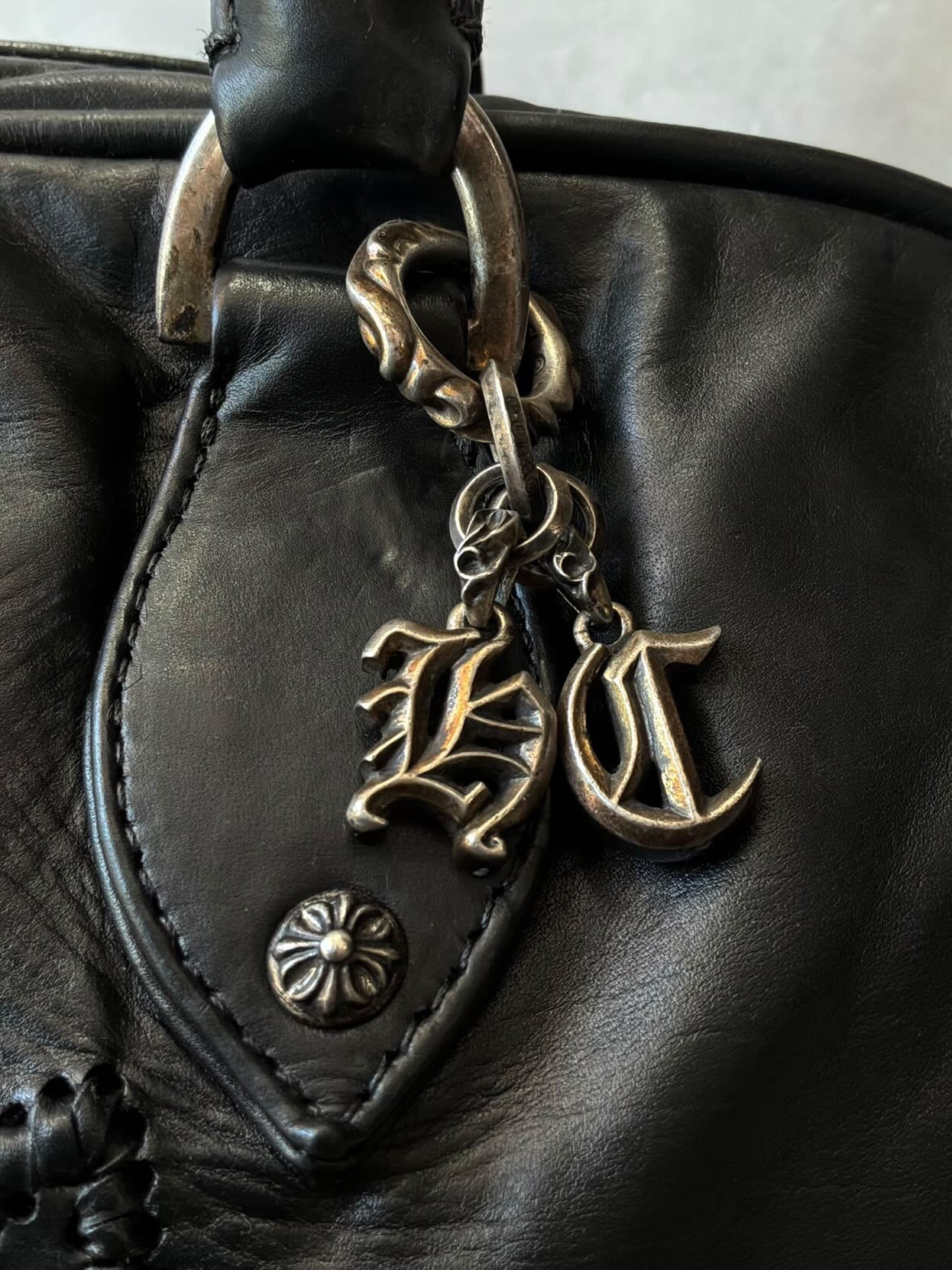 90’s Chrome Hearts Cross Embellished Bowler Bag