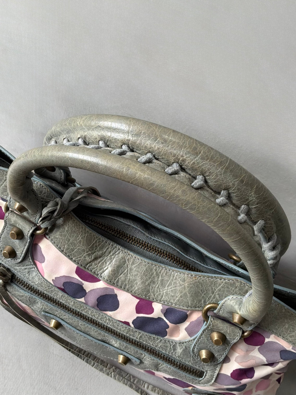 Balenciaga Le First Watercolor Nylon Lambskin Bag