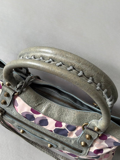 Balenciaga Le First Watercolor Nylon Lambskin Bag