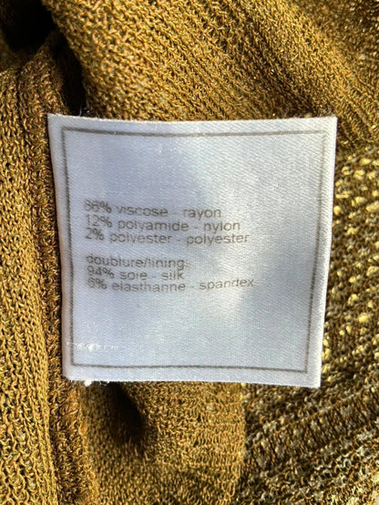 Chanel Metallic Collared Sleeveless