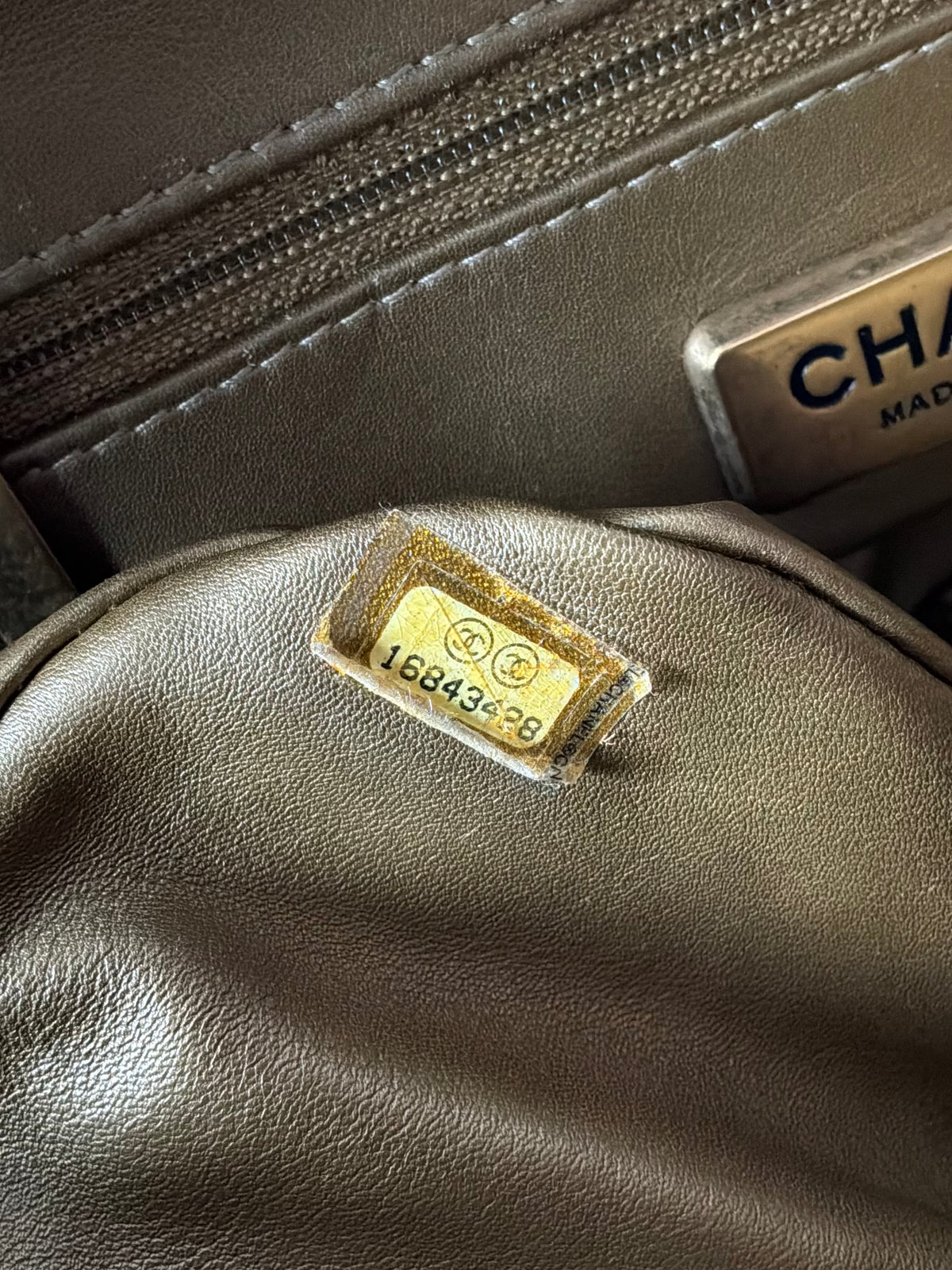 Chanel Gold Python Shiva Flap Bag