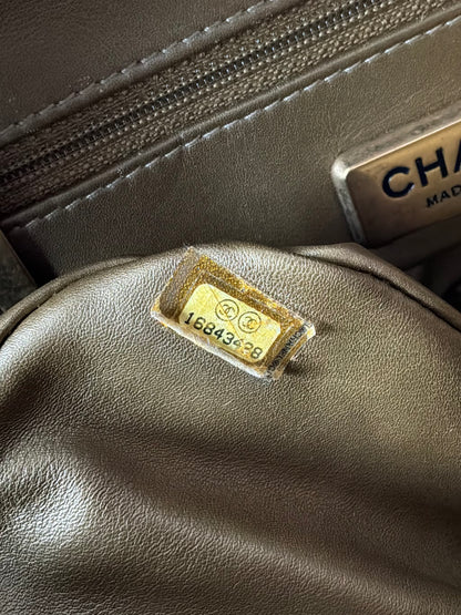 Chanel Gold Python Shiva Flap Bag