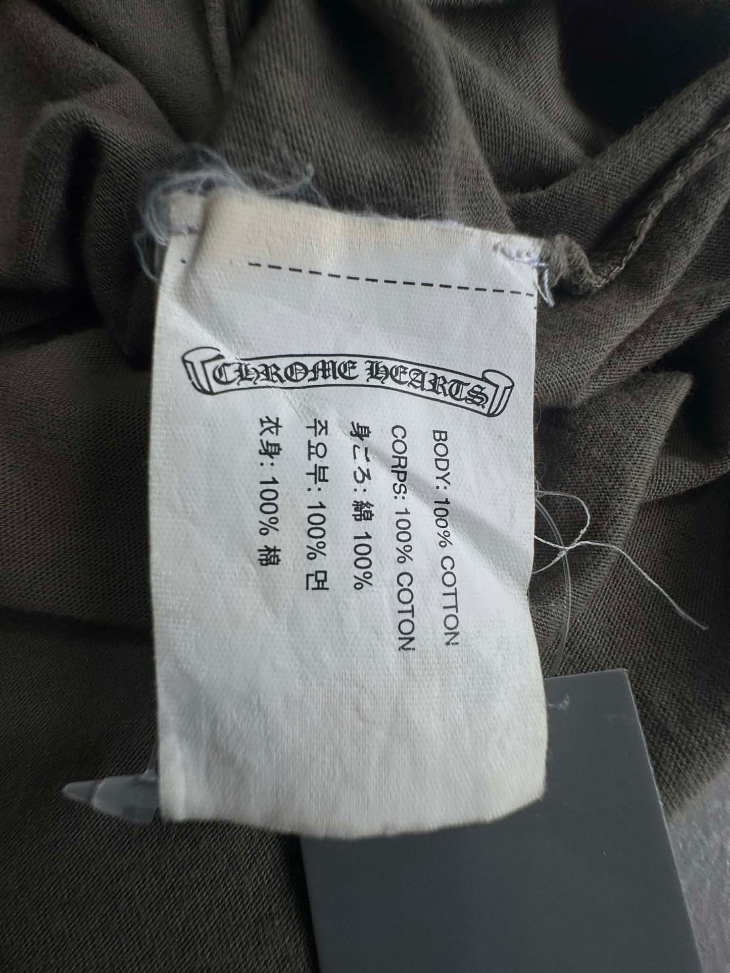 Chrome Hearts Cemetery Army Green Tee