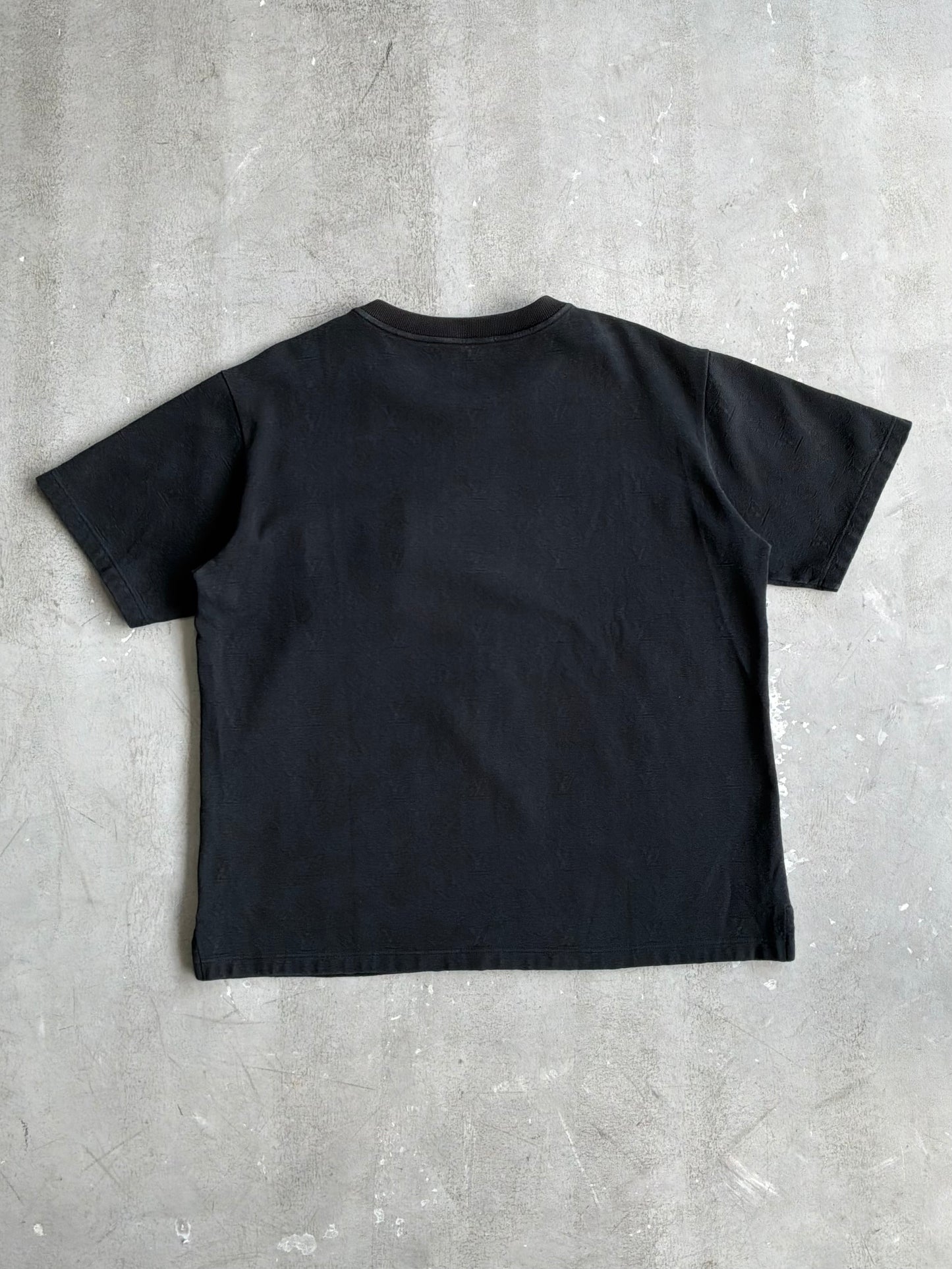Louis Vuitton 3D Monogram Black Tee