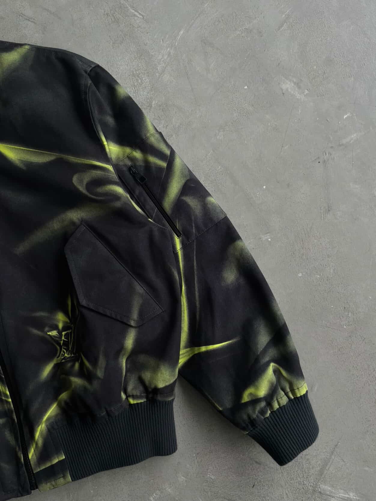 Louis Vuitton Green Printed Bomber Jacket