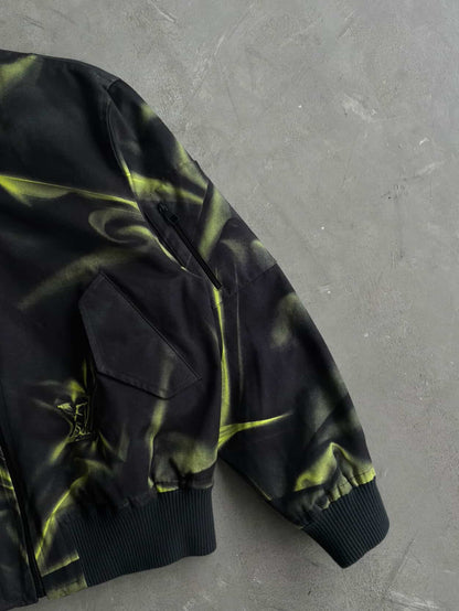 Louis Vuitton Green Printed Bomber Jacket