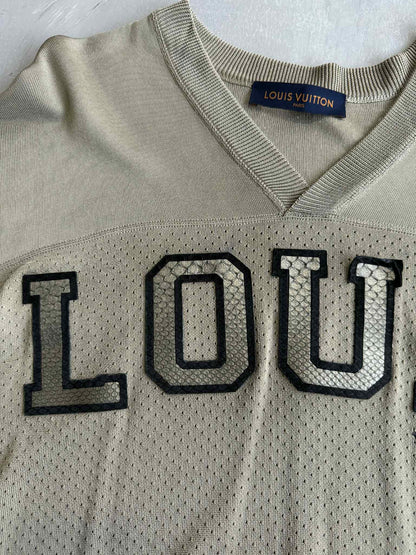 Louis Vuitton 2018 Python Logo Jersey T Shirt
