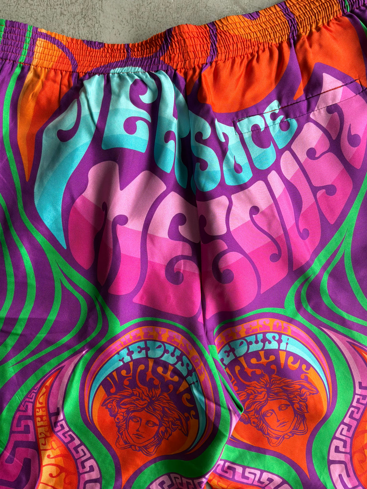 Versace Medusa Music Silk Shorts