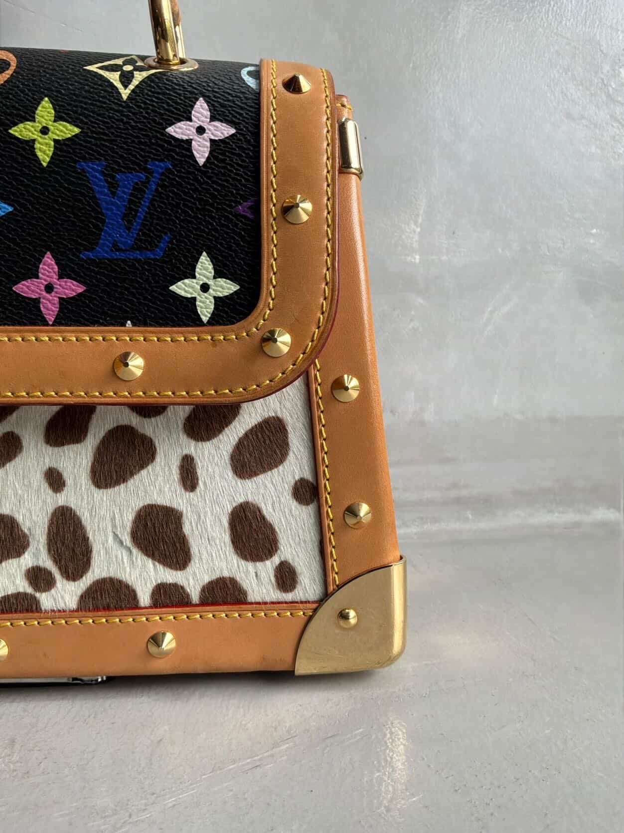 RARE Louis Vuitton X Murakami Dalmatian Ponyhair SAC Rabat Shoulder Bag