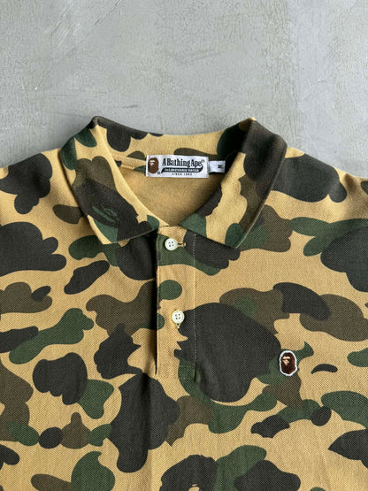 Bape 1st Camo One Point Polo Shirt
