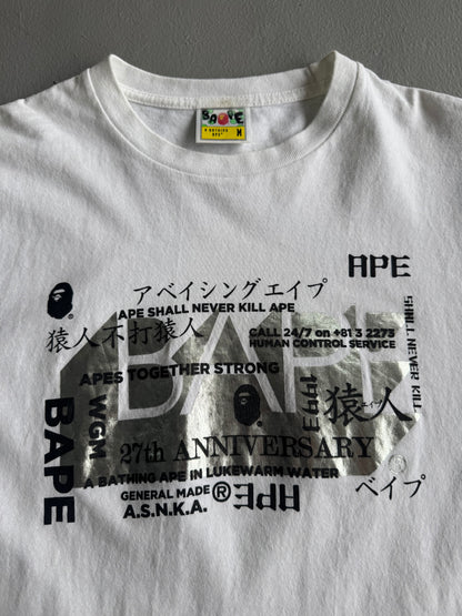 Bape 27TH Anniversary Foil Tee