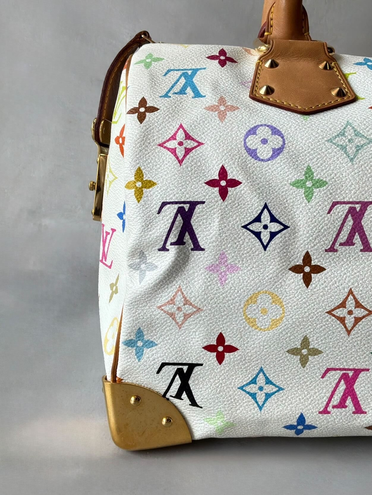 Louis Vuitton X Murakami White Multicolor Speedy 30