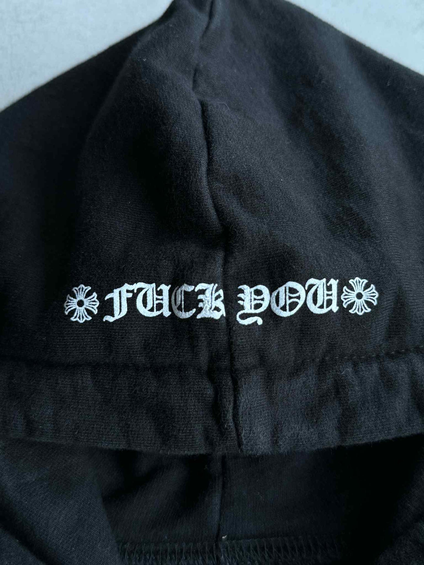 Chrome Hearts Floral Horseshoe Thermal Zip Hoodie