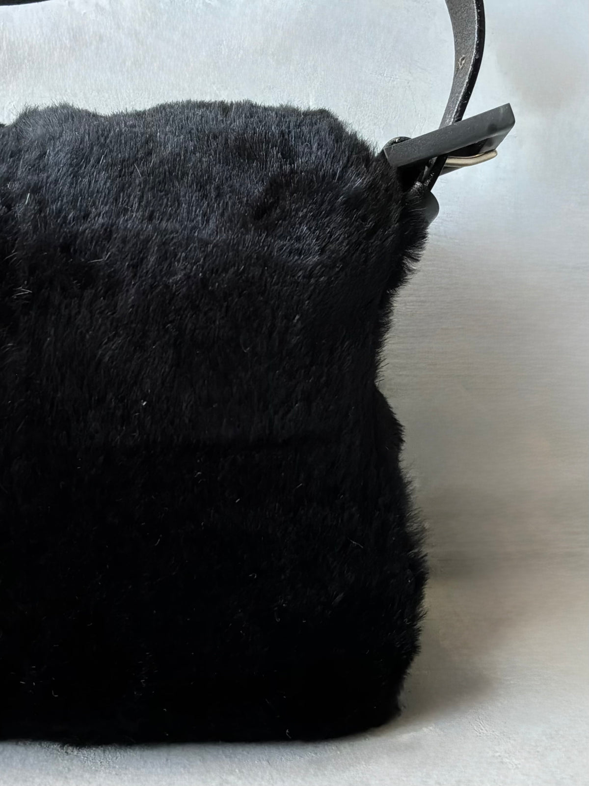 Fendi Rabbit Fur Baguette Bag