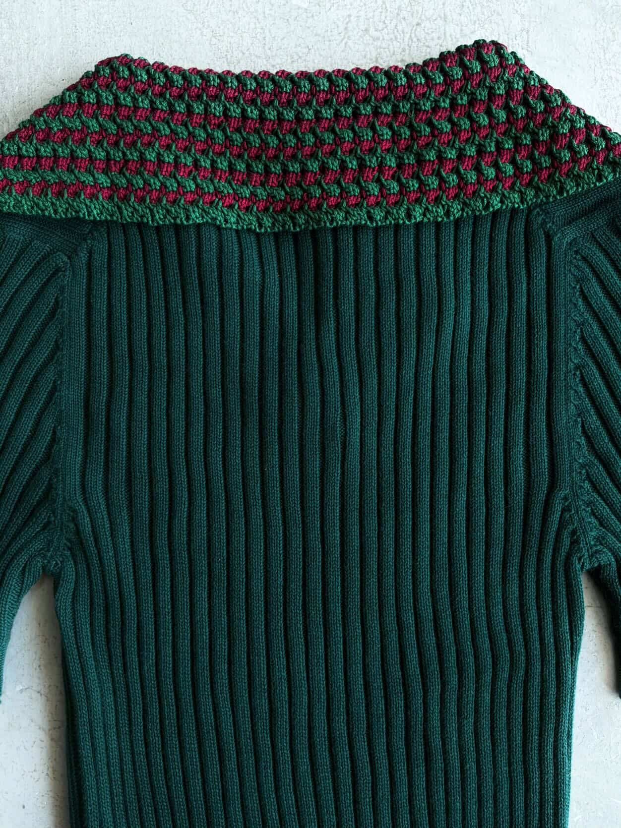 Prada Knit Collared Top