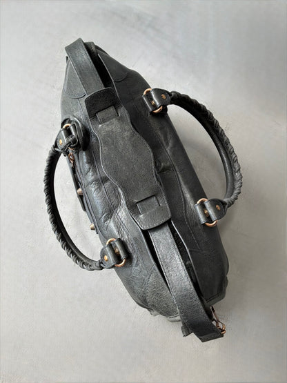 Balenciaga Classic City Gray on Bronze Lambskin Bag