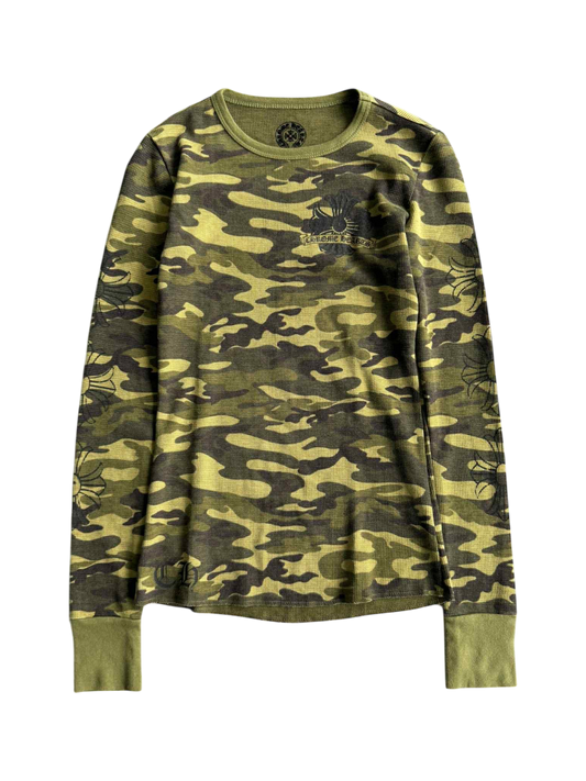 Womens Chrome Hearts Thermal Camouflage Longsleeves
