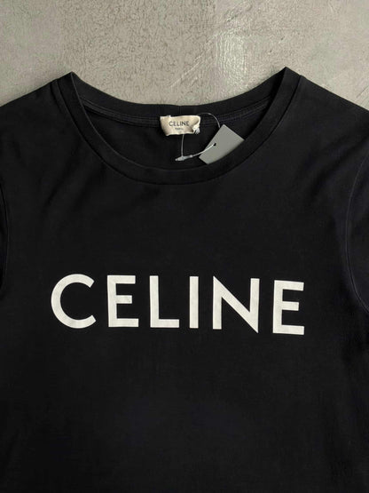 Celine Womens Script Tee