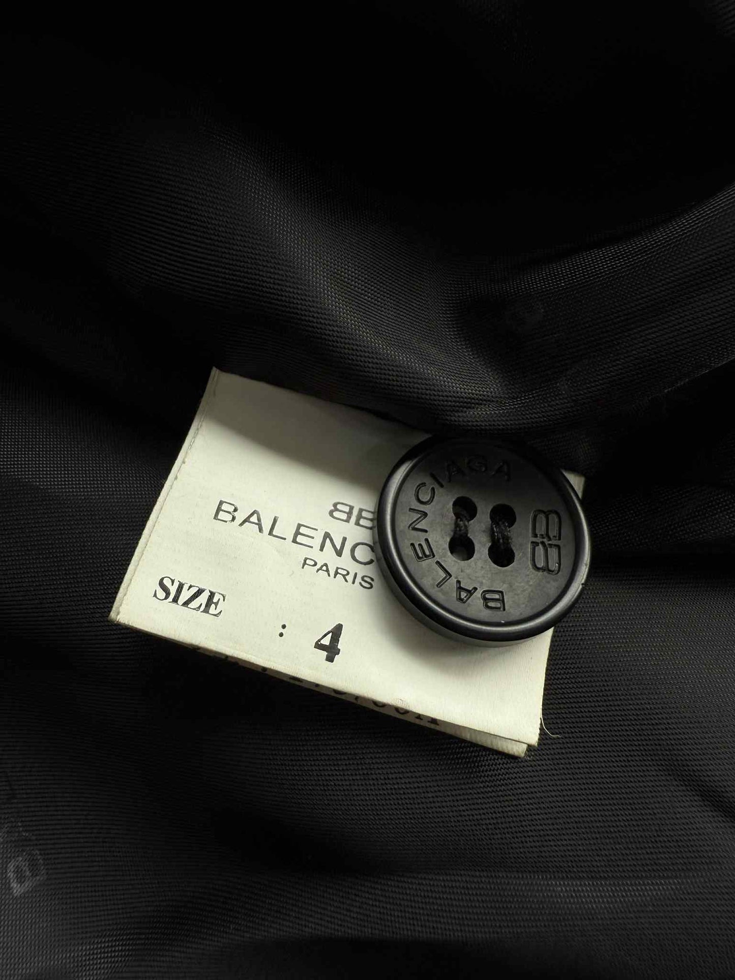 Vintage Balenciaga Velour Leather Jacket