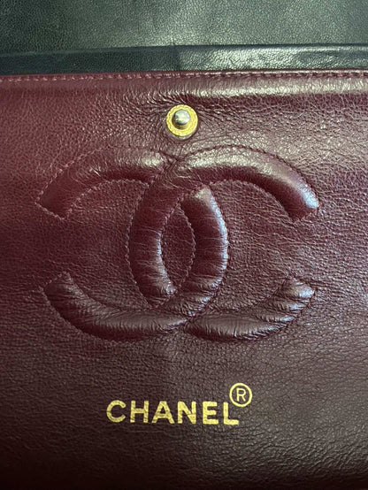 Chanel Classic Meduim Double Flap Dark Brown Shoulder Bag