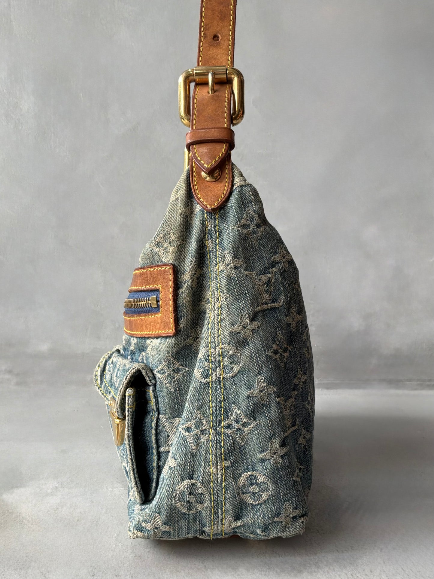 Louis Vuitton Denim Monogram PM Shoulder Bag