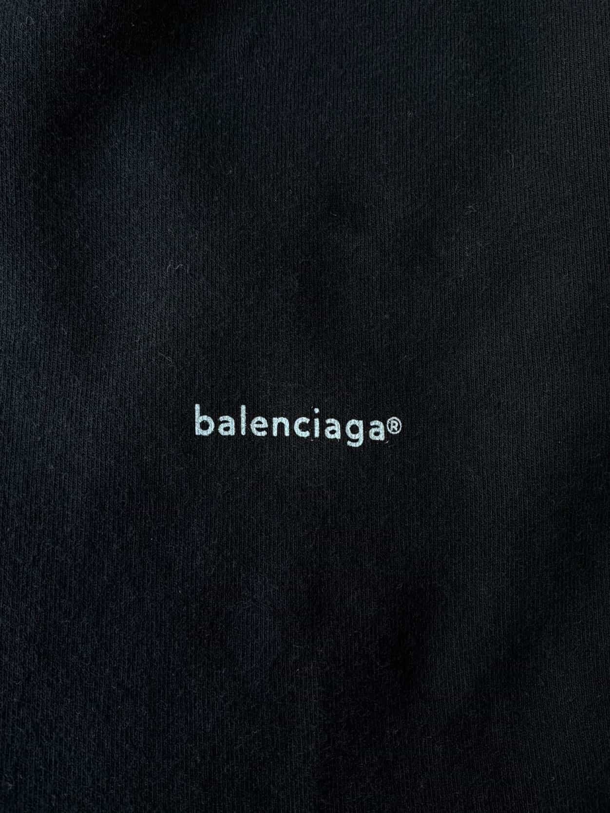 Balenciaga Script Zip Hoodie