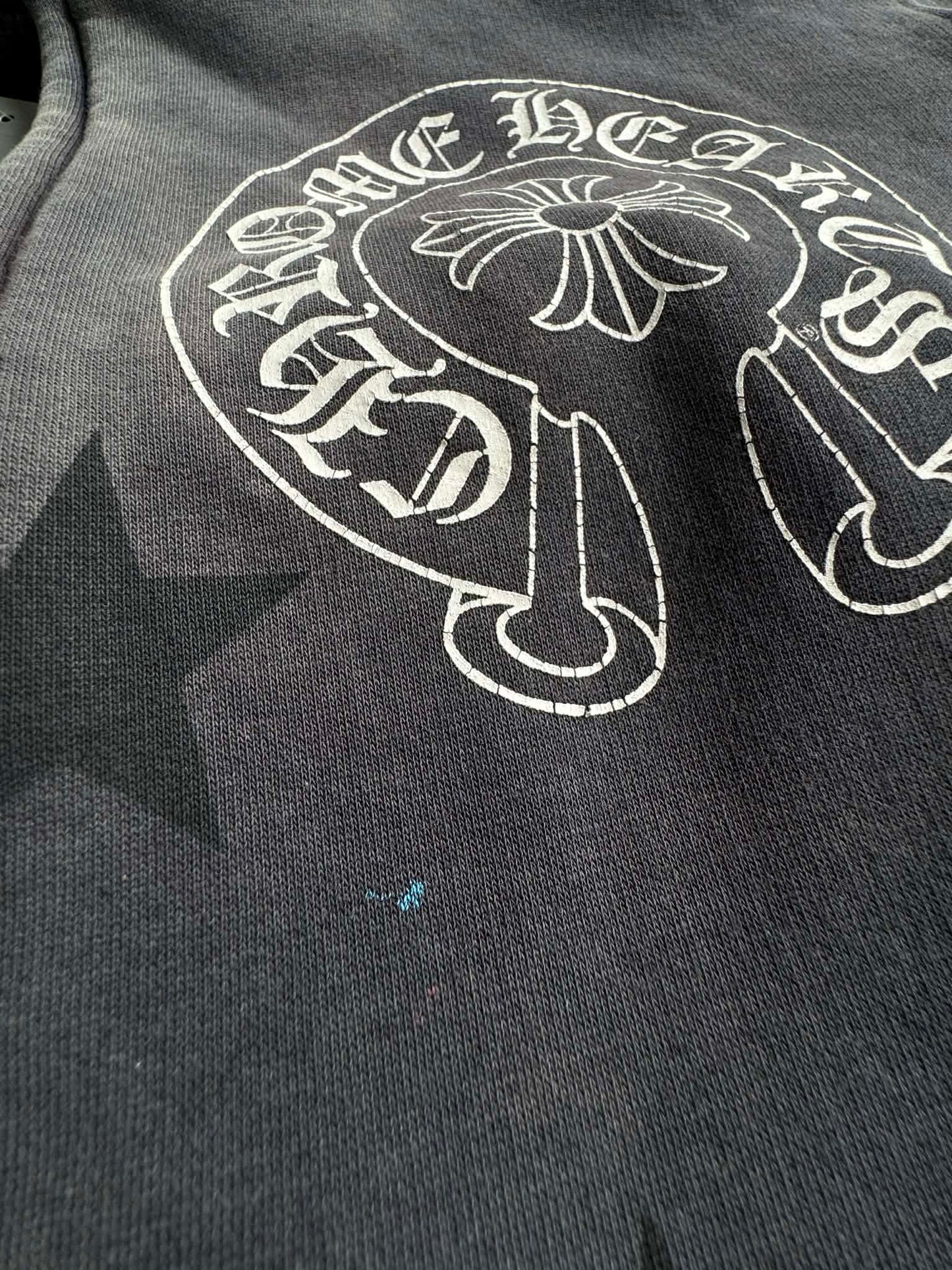 Chrome Hearts Perfect Fade Scroll and Star Thermal Zip Hoodie