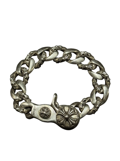 Chrome Hearts Fancy Link Lobster Clasp Bracelet