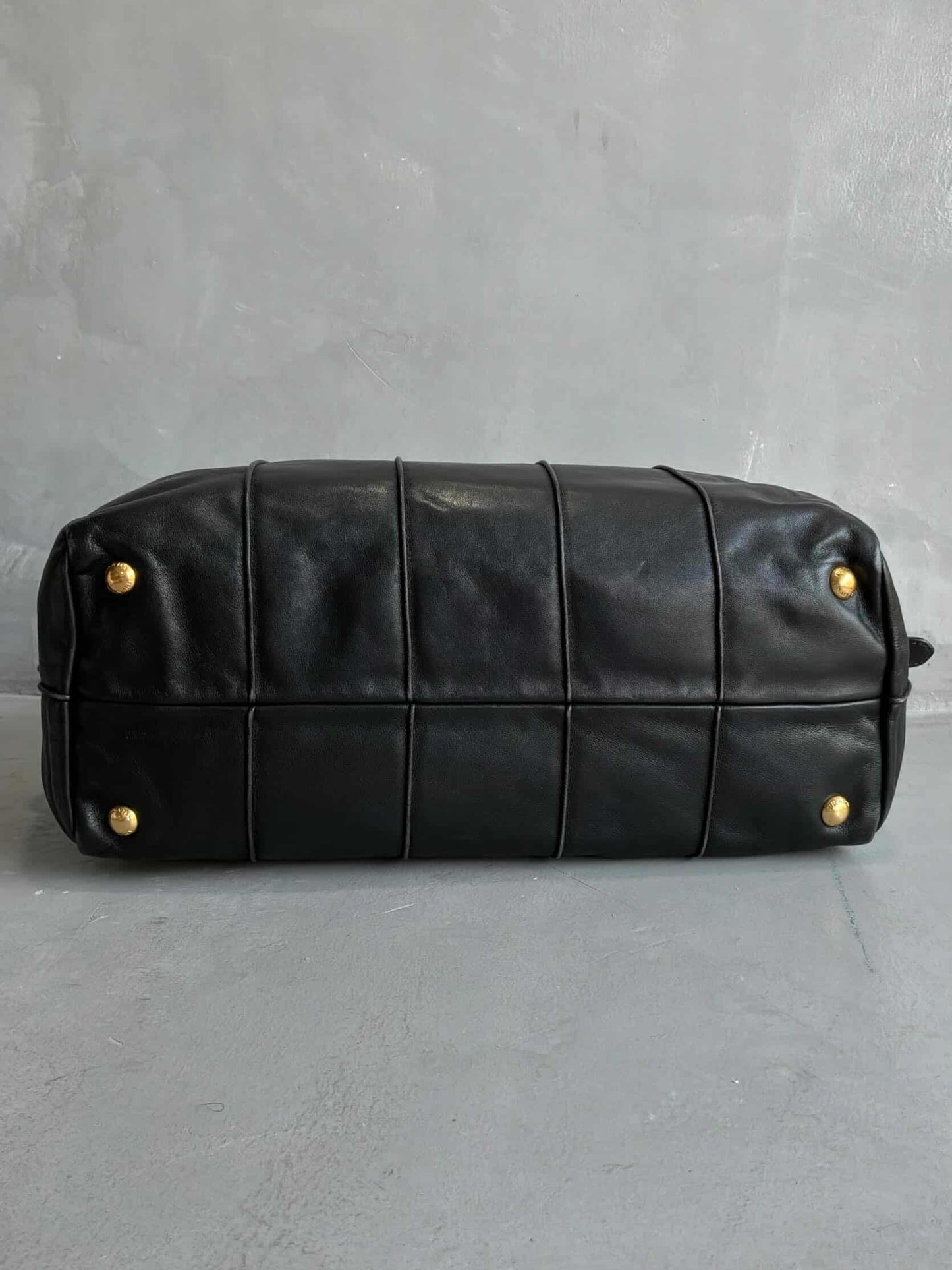 Prada Soft Calfskin Big Chain Shoulder Bag