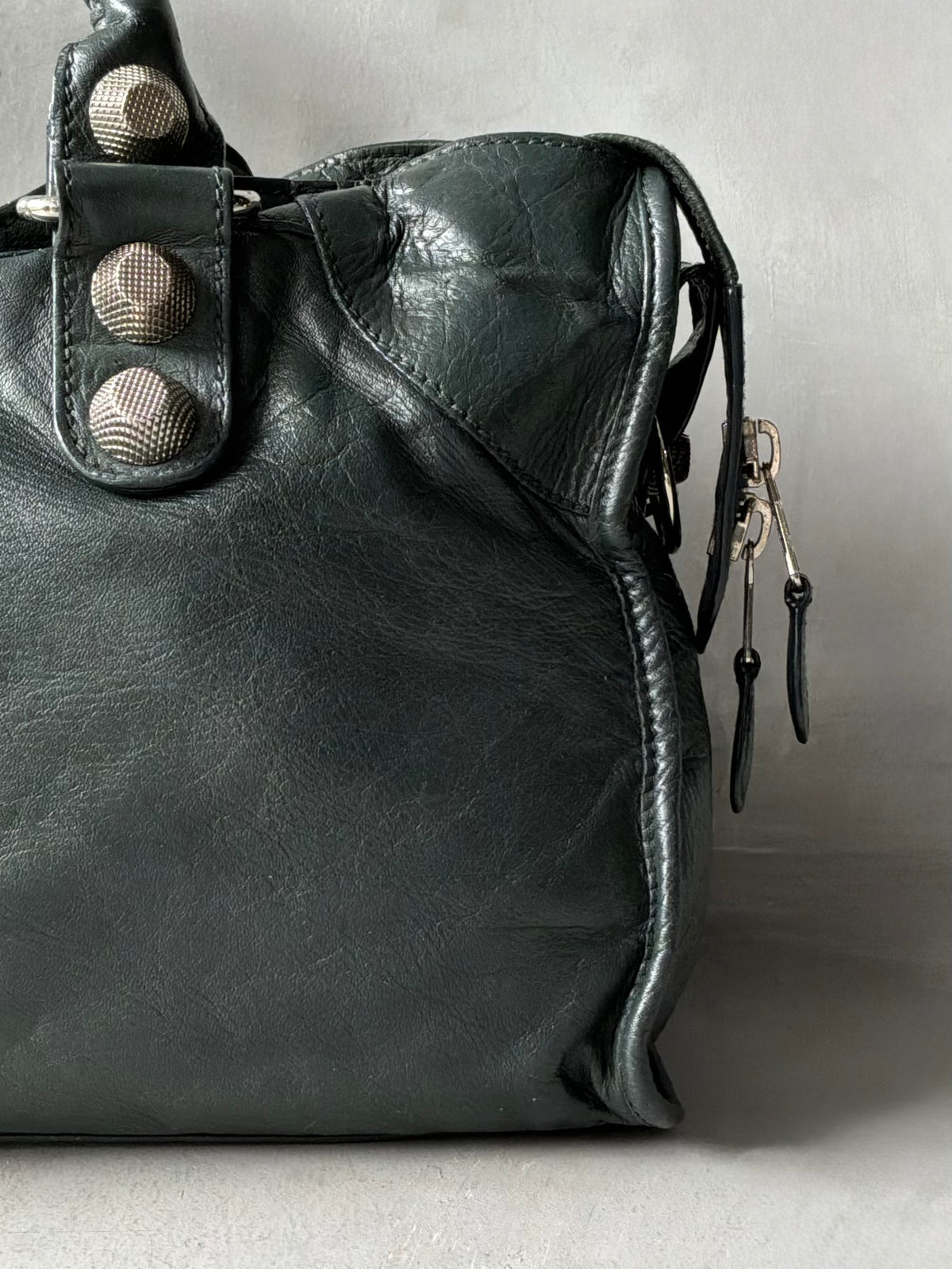 Balenciaga Part Time Dark Green Giant 21 Lambskin Bag
