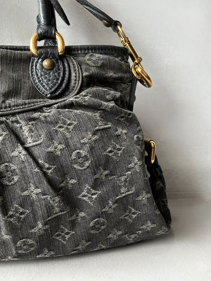 Louis Vuitton Neo Cabby MM Monogram Denim Handbag