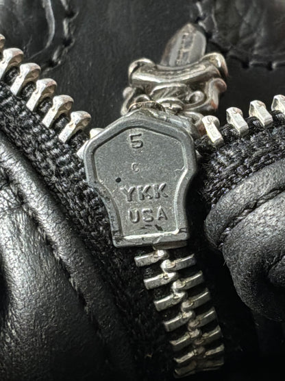 Chrome Hearts Grained Leather Clutch Bag