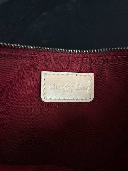 Dior Vintage Oblique Red Saddle Bag
