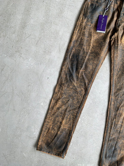 Ralph Lauren Purple Label Wax Coated Jeans